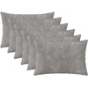 Pagalvėlės užvalkalas 6 pcs HEERLEN Šviesiai pilka 30 x 50 cm