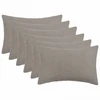 Pagalvėlės užvalkalas 6 pcs HEERLEN Šviesiai pilka 50 x 80 cm