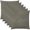 Pagalvėlės užvalkalas 6 pcs HEERLEN Šviesiai pilka 55 x 55 cm