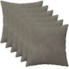 Pagalvėlės užvalkalas 6 pcs HEERLEN Šviesiai pilka 35 x 35 cm