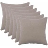 Pagalvėlės užvalkalas 6 pcs HEERLEN Šviesiai pilka 50 x 50 cm