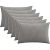 Pagalvėlės užvalkalas 6 pcs HEERLEN Šviesiai pilka 40 x 60 cm