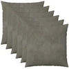 Pagalvėlės užvalkalas 6 pcs HEERLEN Šviesiai pilka 60 x 60 cm