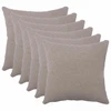 Pagalvėlės užvalkalas 6 pcs HEERLEN Šviesiai pilka 35 x 35 cm