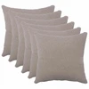 Pagalvėlės užvalkalas 6 pcs HEERLEN Šviesiai pilka 40 x 40 cm