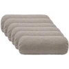 Pagalvėlės užvalkalas 6 pcs HEERLEN Šviesiai pilka Ø 15 x 40 cm