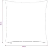 Pagalvėlės užvalkalas 6 pcs HEERLEN Šviesiai mėlyna 80 x 80 cm