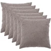 Pagalvėlės užvalkalas 6 pcs HEERLEN Šviesiai pilka 60 x 60 cm