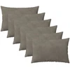 Pagalvėlės užvalkalas 6 pcs HEERLEN Šviesiai pilka 40 x 60 cm