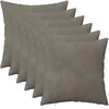 Pagalvėlės užvalkalas 6 pcs HEERLEN Šviesiai pilka 35 x 35 cm