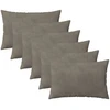 Pagalvėlės užvalkalas 6 pcs HEERLEN Šviesiai pilka 50 x 75 cm