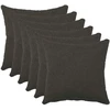 Pagalvėlės užvalkalas 6 pcs HEERLEN Tamsiai pilka 45 x 45 cm