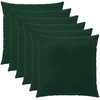 Pagalvėlės užvalkalas 6 pcs HEERLEN Tamsiai žalia 55 x 55 cm
