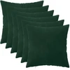 Pagalvėlės užvalkalas 6 pcs HEERLEN Tamsiai žalia 45 x 45 cm