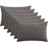 Pagalvėlės užvalkalas 6 pcs HEERLEN Tamsiai pilka 40 x 60 cm