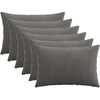 Pagalvėlės užvalkalas 6 pcs HEERLEN Tamsiai pilka 50 x 75 cm