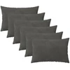 Pagalvėlės užvalkalas 6 pcs HEERLEN Tamsiai pilka 30 x 50 cm