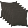Pagalvėlės užvalkalas 6 pcs HEERLEN Tamsiai pilka 40 x 40 cm