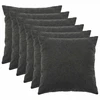 Pagalvėlės užvalkalas 6 pcs HEERLEN Tamsiai pilka 60 x 60 cm