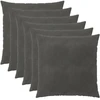 Pagalvėlės užvalkalas 6 pcs HEERLEN Tamsiai pilka 60 x 60 cm