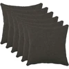 Pagalvėlės užvalkalas 6 pcs HEERLEN Tamsiai pilka 45 x 45 cm