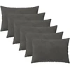 Pagalvėlės užvalkalas 6 pcs HEERLEN Tamsiai pilka 50 x 70 cm