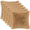 Pagalvėlės užvalkalas 6 pcs HEERLEN Taupe 50 x 50 cm PV pūkinis