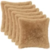 Pagalvėlės užvalkalas 6 pcs HEERLEN Taupe 50 x 50 cm PV pūkinis