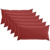 Pagalvėlės užvalkalas 6 pcs HEERLEN Vyno raudona 40 x 80 cm