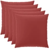Pagalvėlės užvalkalas 6 pcs HEERLEN Vyno raudona 60 x 60 cm