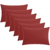 Pagalvėlės užvalkalas 6 pcs HEERLEN Vyno raudona 40 x 60 cm