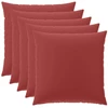 Pagalvėlės užvalkalas 6 pcs HEERLEN Vyno raudona 60 x 60 cm