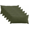 Pagalvėlės užvalkalas 6 pcs HEERLEN Žalia 40 x 80 cm mančester
