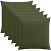 Pagalvėlės užvalkalas 6 pcs HEERLEN Žalia 60 x 60 cm mančester