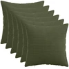 Pagalvėlės užvalkalas 6 pcs HEERLEN Žalia 40 x 40 cm mančester