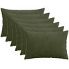 Pagalvėlės užvalkalas 6 pcs HEERLEN Žalia 50 x 75 cm mančester