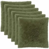 Pagalvėlės užvalkalas 6 pcs HEERLEN Žalia 80 x 80 cm PV pūkinis