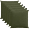Pagalvėlės užvalkalas 6 pcs HEERLEN Žalia 80 x 80 cm mančester