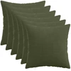 Pagalvėlės užvalkalas 6 pcs HEERLEN Žalia 50 x 50 cm mančester