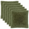 Pagalvėlės užvalkalas 6 pcs HEERLEN Žalia 80 x 80 cm PV pūkinis