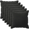 Pagalvėlės užvalkalas 6 pcs HOUTEN Juoda 35 x 35 cm Aksomas