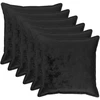 Pagalvėlės užvalkalas 6 pcs HOUTEN Juoda 60 x 60 cm Flanelė