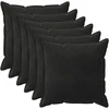 Pagalvėlės užvalkalas 6 pcs HOUTEN Juoda 80 x 80 cm Aksomas
