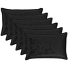 Pagalvėlės užvalkalas 6 pcs HOUTEN Juoda 50 x 75 cm Flanelė