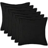 Pagalvėlės užvalkalas 6 pcs HOUTEN Juoda 80 x 80 cm Bouclé