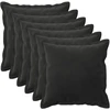 Pagalvėlės užvalkalas 6 pcs HOUTEN Juoda 30 x 30 cm Aksomas