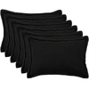 Pagalvėlės užvalkalas 6 pcs HOUTEN Juoda 50 x 80 cm Bouclé
