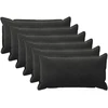 Pagalvėlės užvalkalas 6 pcs HOUTEN Juoda 40 x 70 cm Aksomas