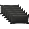 Pagalvėlės užvalkalas 6 pcs HOUTEN Juoda 40 x 70 cm Aksomas
