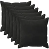 Pagalvėlės užvalkalas 6 pcs HOUTEN Juoda 70 x 70 cm Aksomas